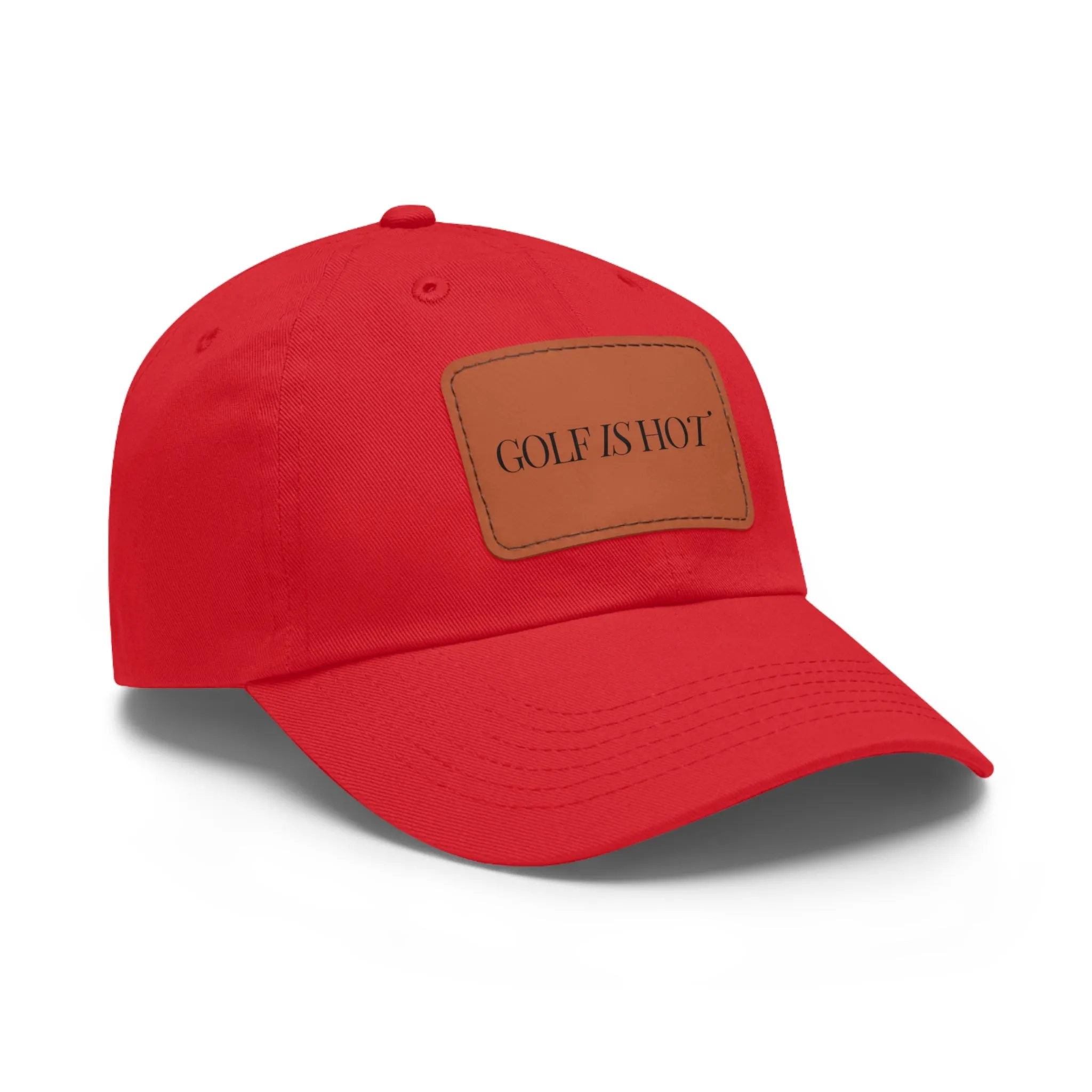 Golf Is Hot Leather Patch Hat