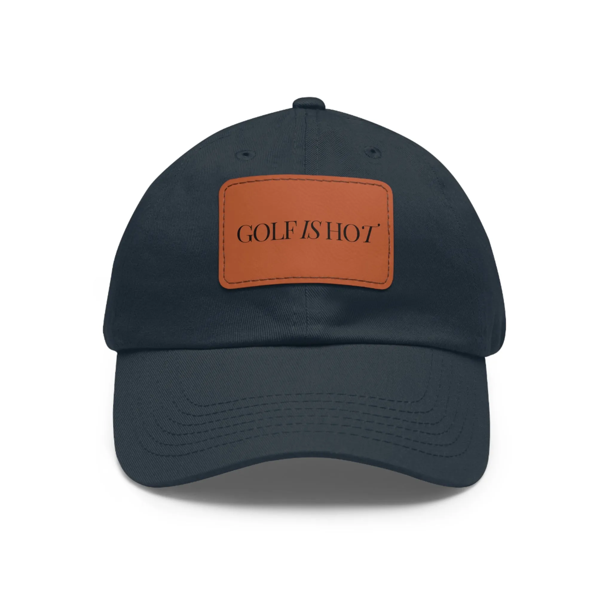Golf Is Hot Leather Patch Hat