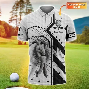 Golf - Personalized Name 3D Polo Shirt -TT99-1306