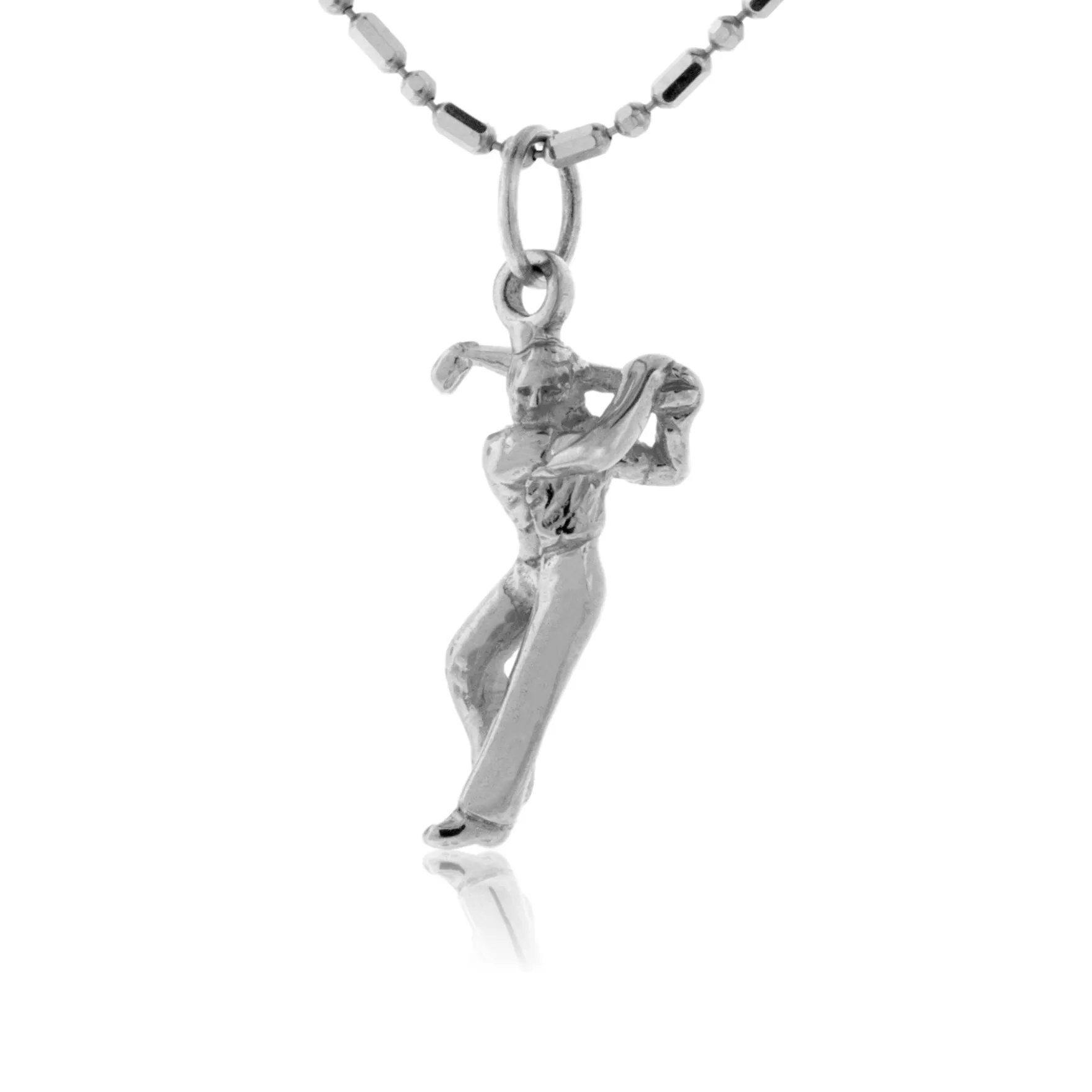 Golfer Swinging Charm