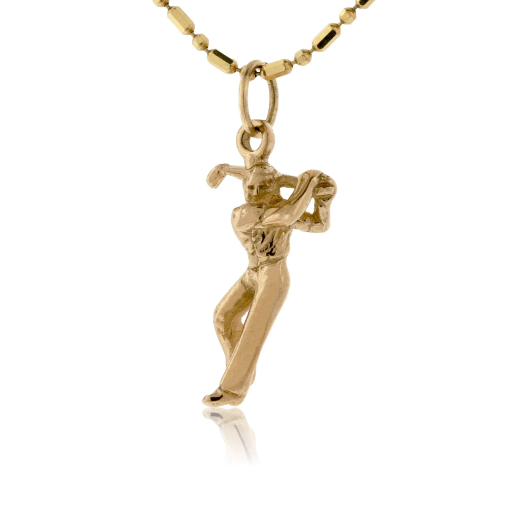 Golfer Swinging Charm
