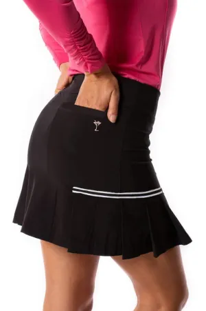 Golftini  Performance Side Pleat Skort 18" - TORNADO