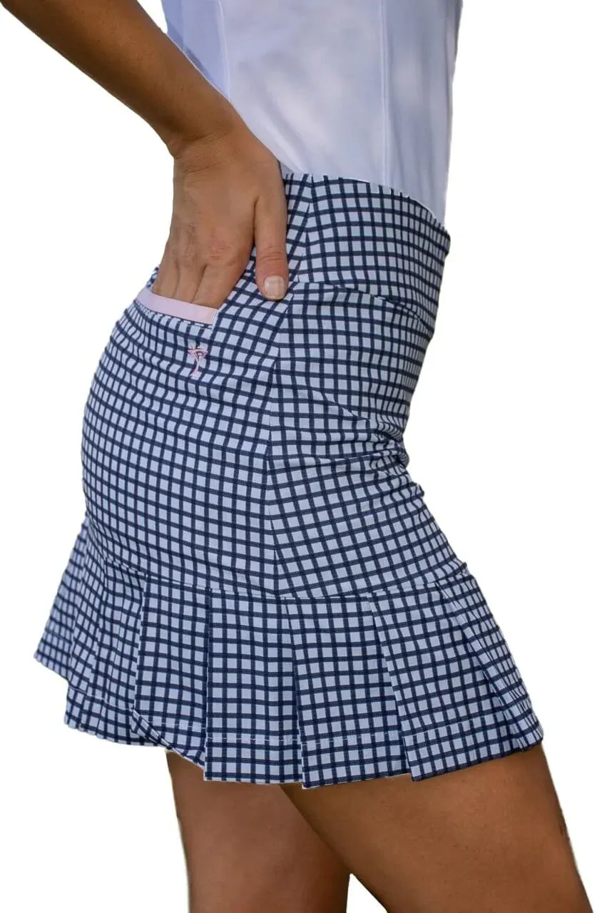 Golftini Performance Skort Side Pleat  GET AWAY