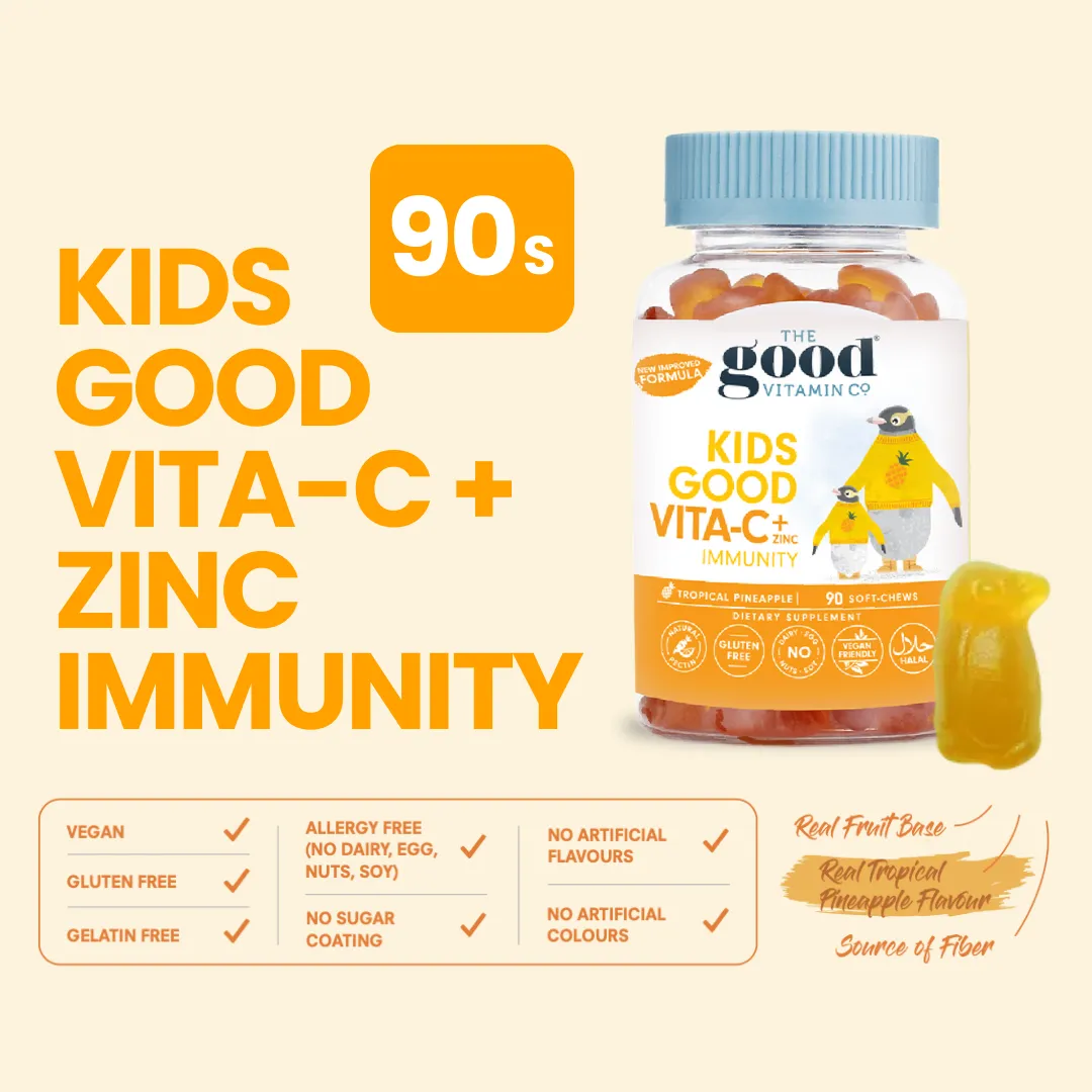 Good Vitamin Gummies Kids Good Vita-C   Zinc (Immunity) 90s