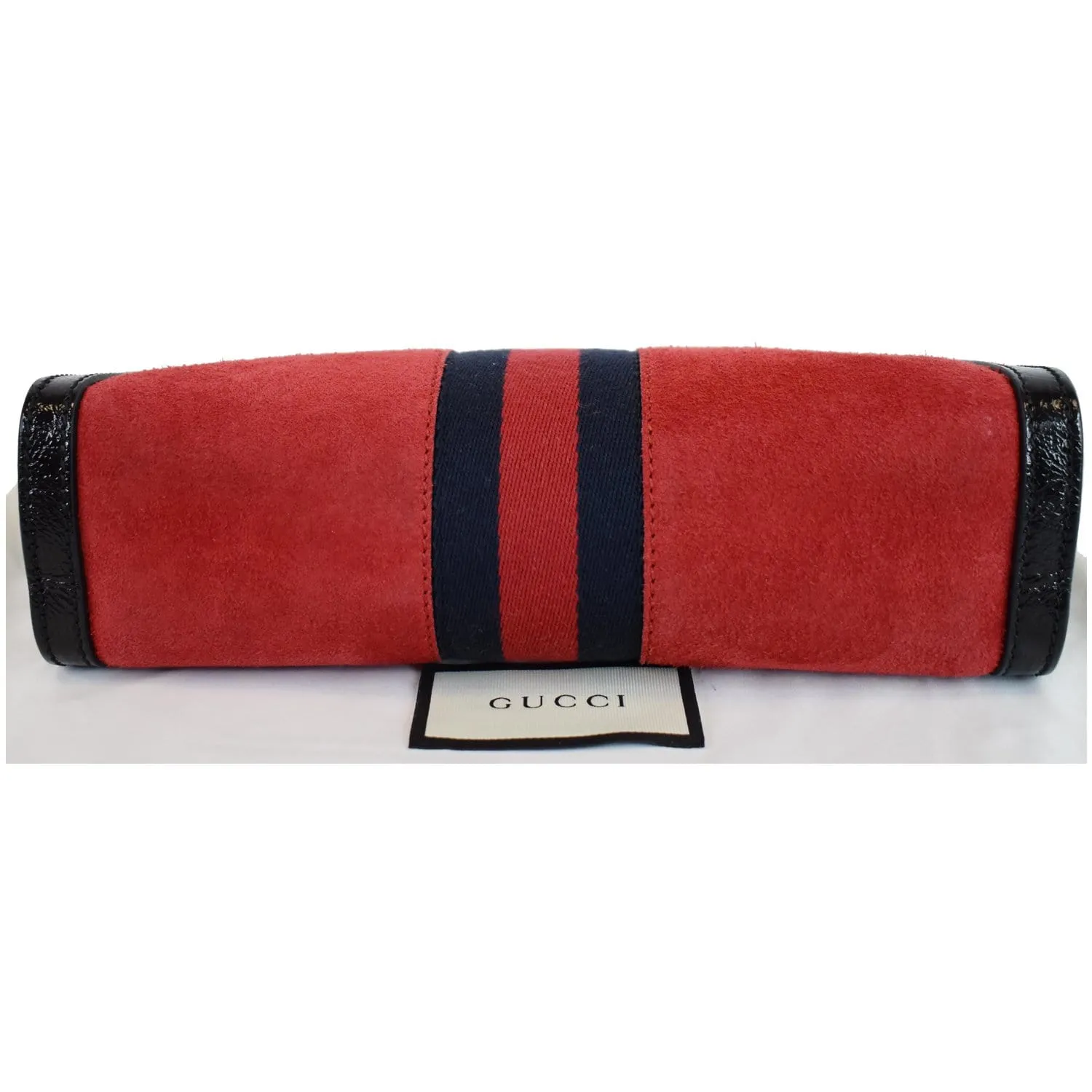 GUCCI Ophidia GG Small Web Suede Leather Shoulder Bag Red 503877 - 20% OFF
