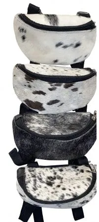 Hair on Cowhide Saddle Pouch