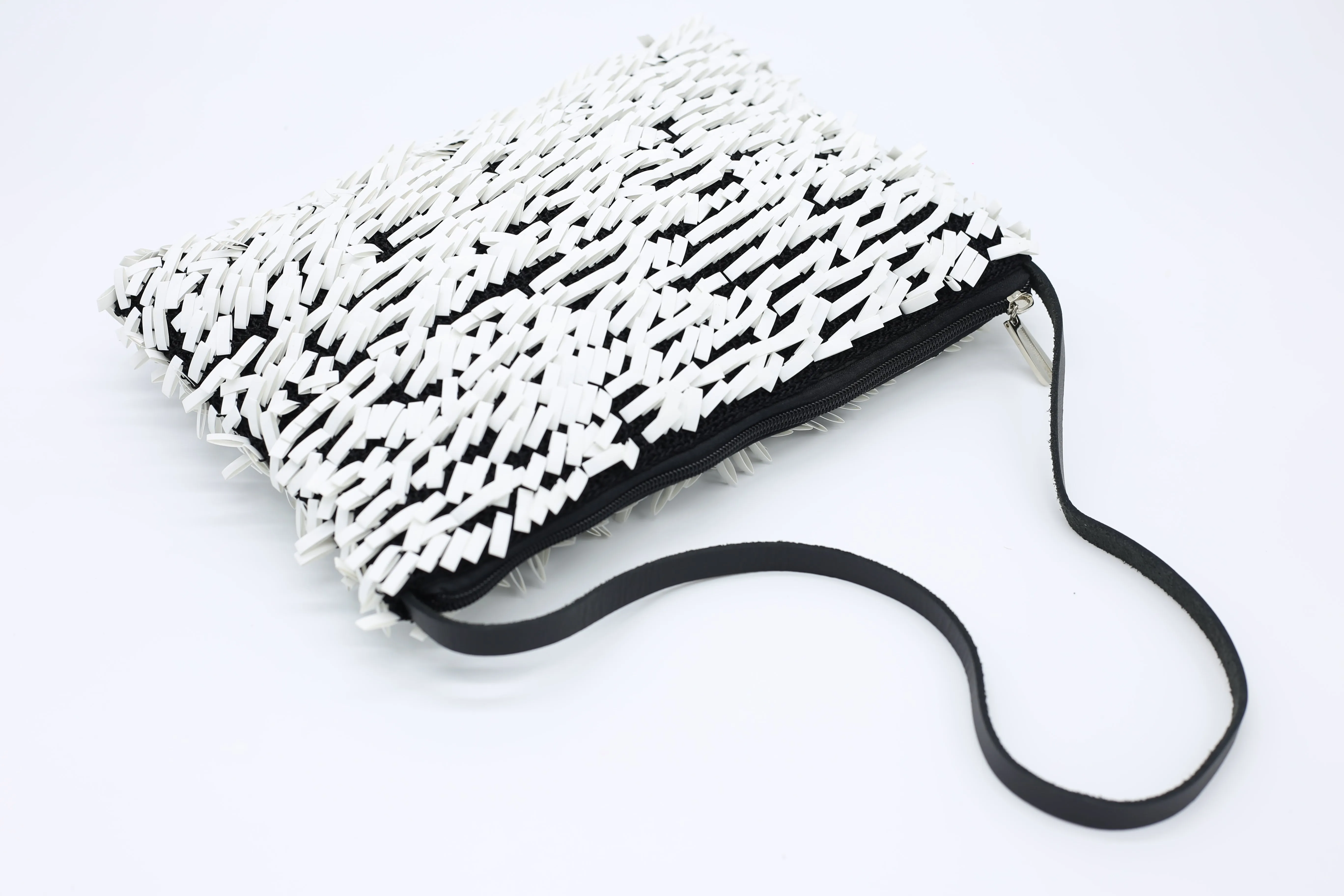 Hand-crocheted Recycled Rubber Loop Bag