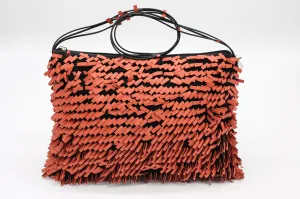 Hand-crocheted Recycled Rubber Loop Bag