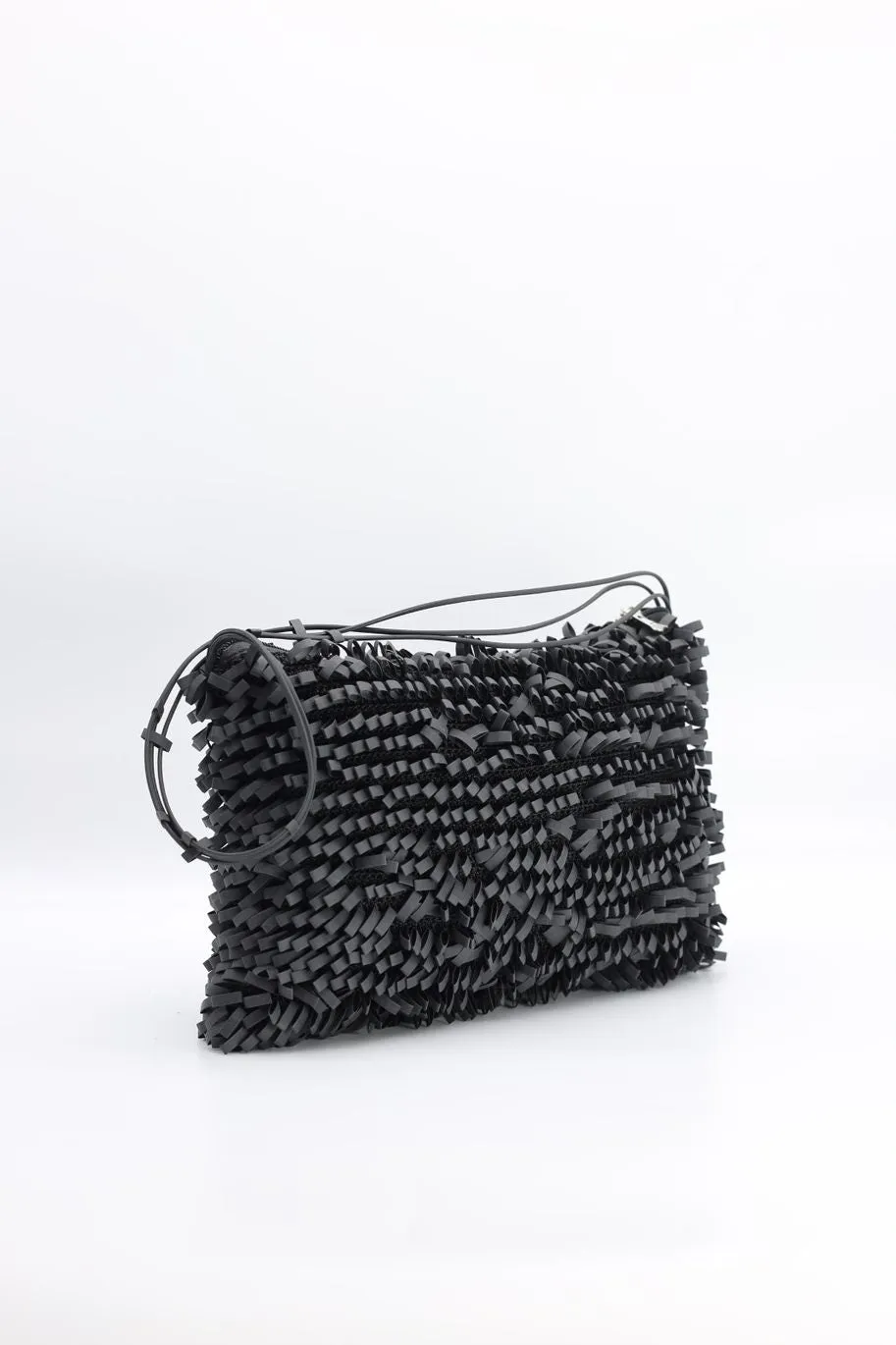 Hand-crocheted Recycled Rubber Loop Bag