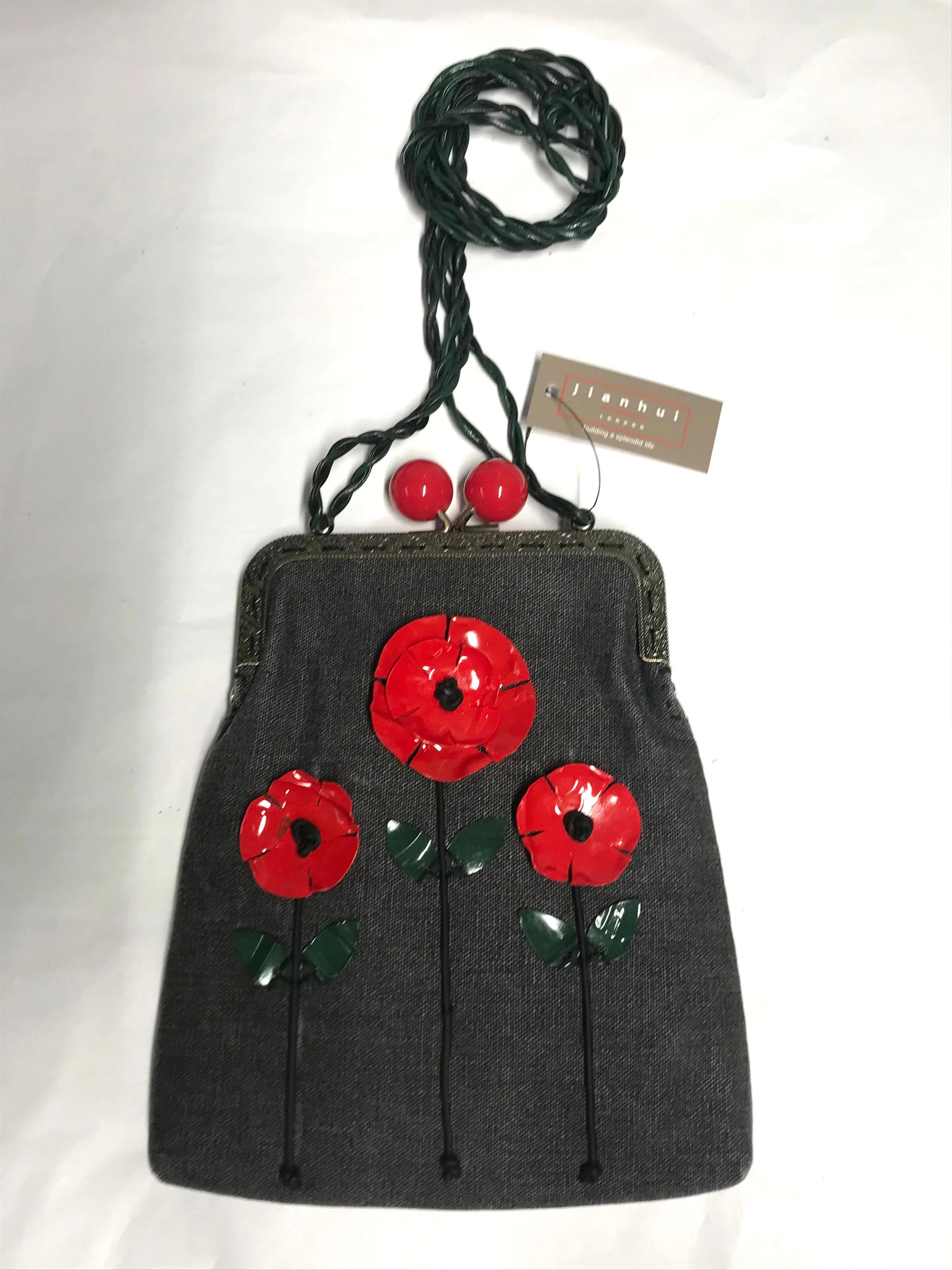 Hand made Cross Body Square Purse