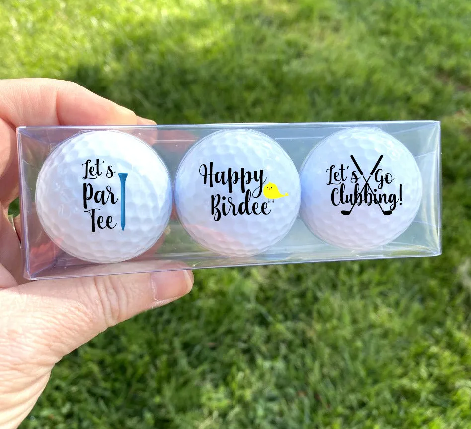 Happy Birthday Golf Ball Gift Set