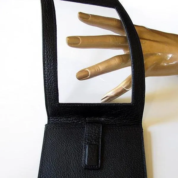 Hermes 2011 Black Buffle Leather Golf Score Holder NEW!