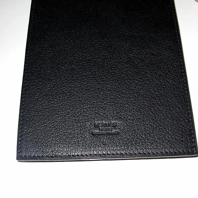 Hermes 2011 Black Buffle Leather Golf Score Holder NEW!