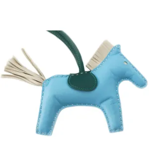 Hermès Rodeo Horse Bag Charm Blue
