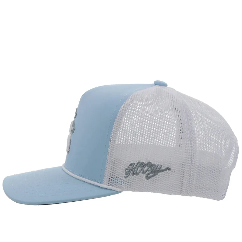 Hooey Ball Cap Cowboy Golf Light Blue and White