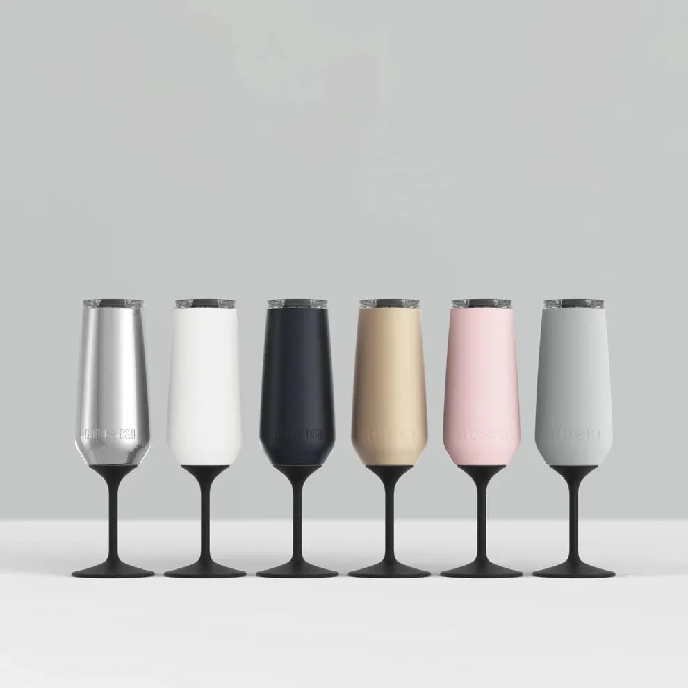 Huski Champagne Flute | Stone Grey