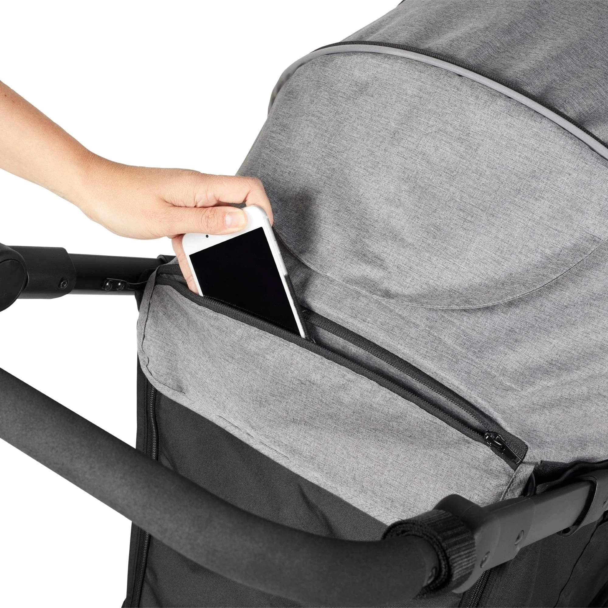 Ickle Bubba Venus Max Jogger Stroller I-Size Travel System in Black/Space Grey with Isofix Base