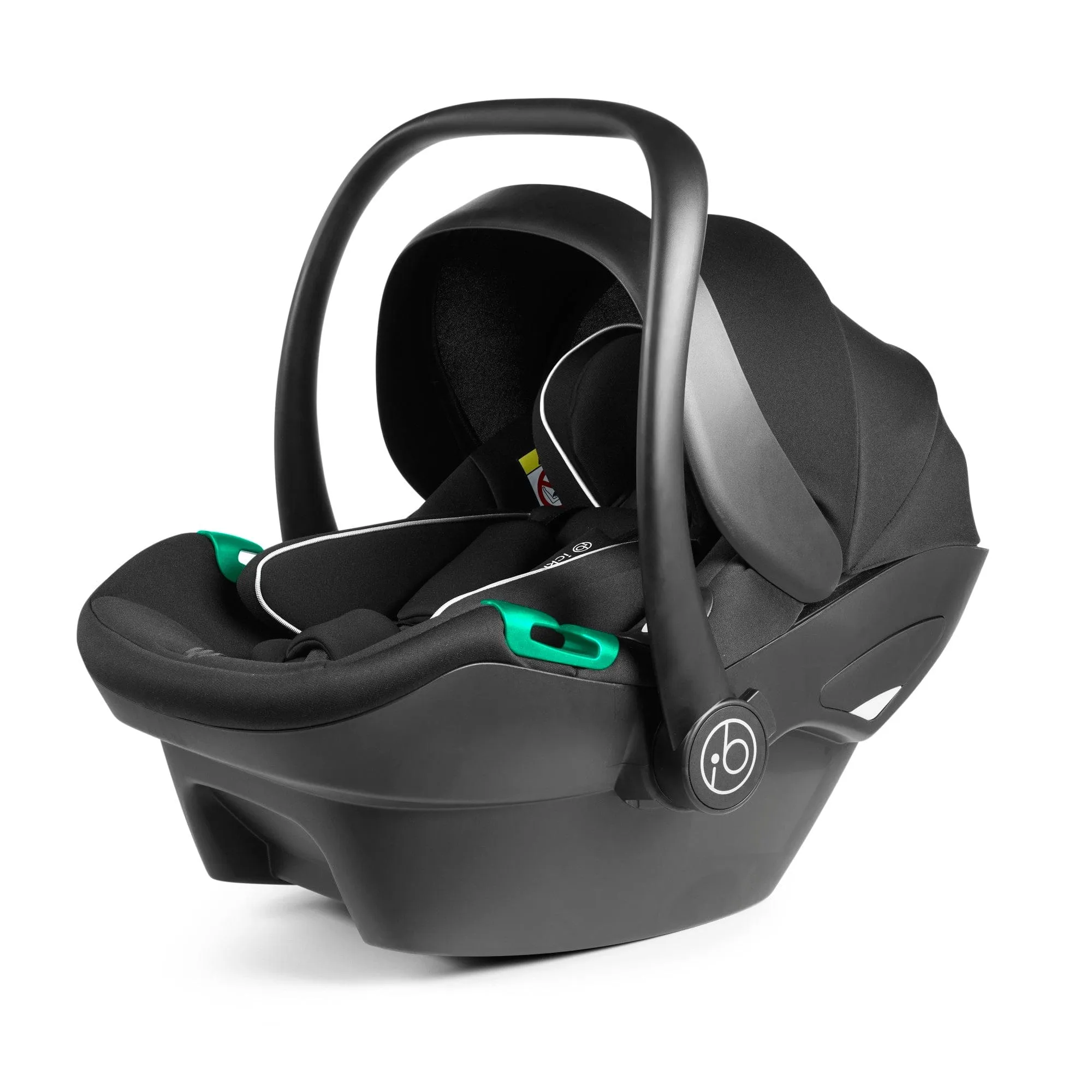 Ickle Bubba Venus Max Jogger Stroller I-Size Travel System in Black/Space Grey with Isofix Base