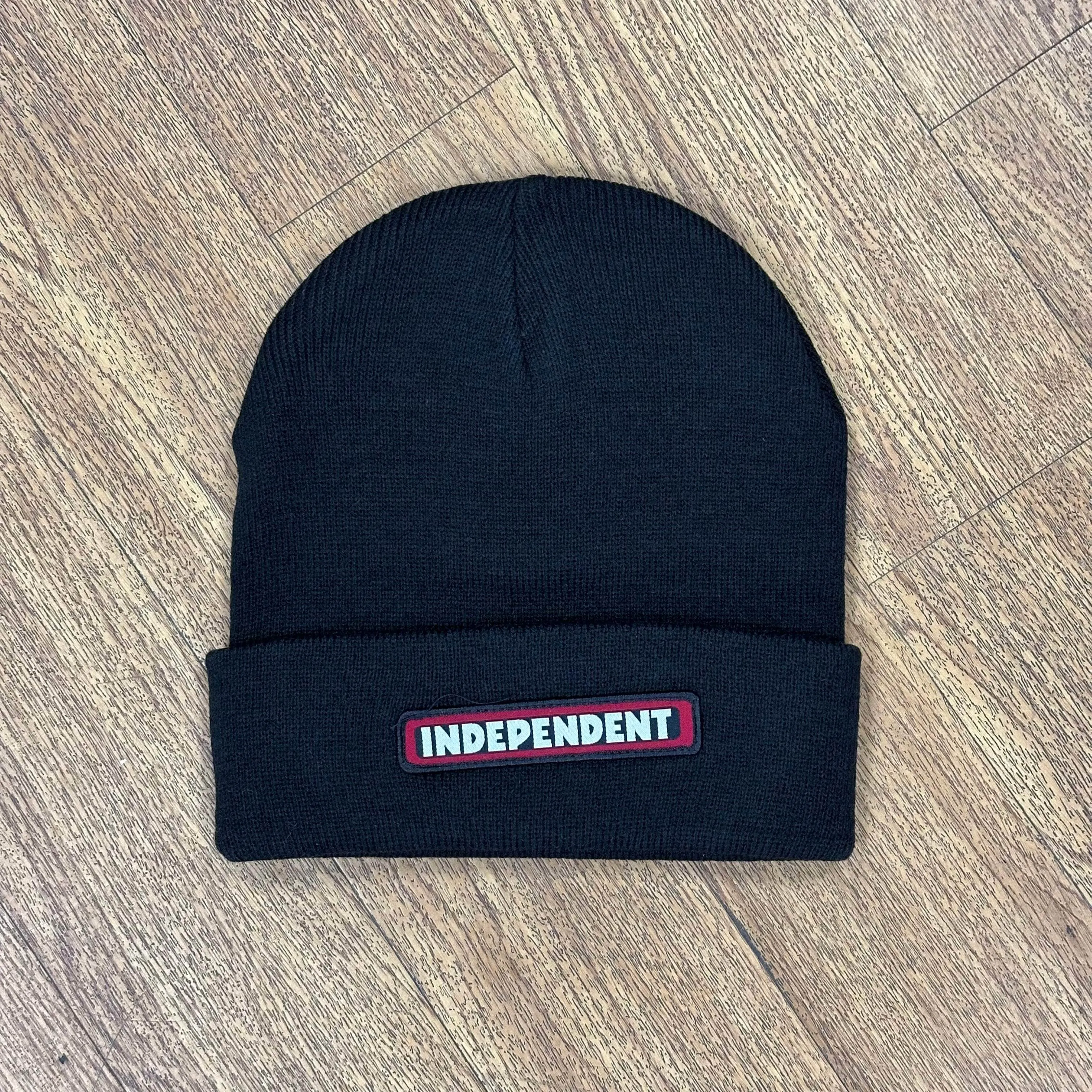 Independent Bar Logo Beanie Black