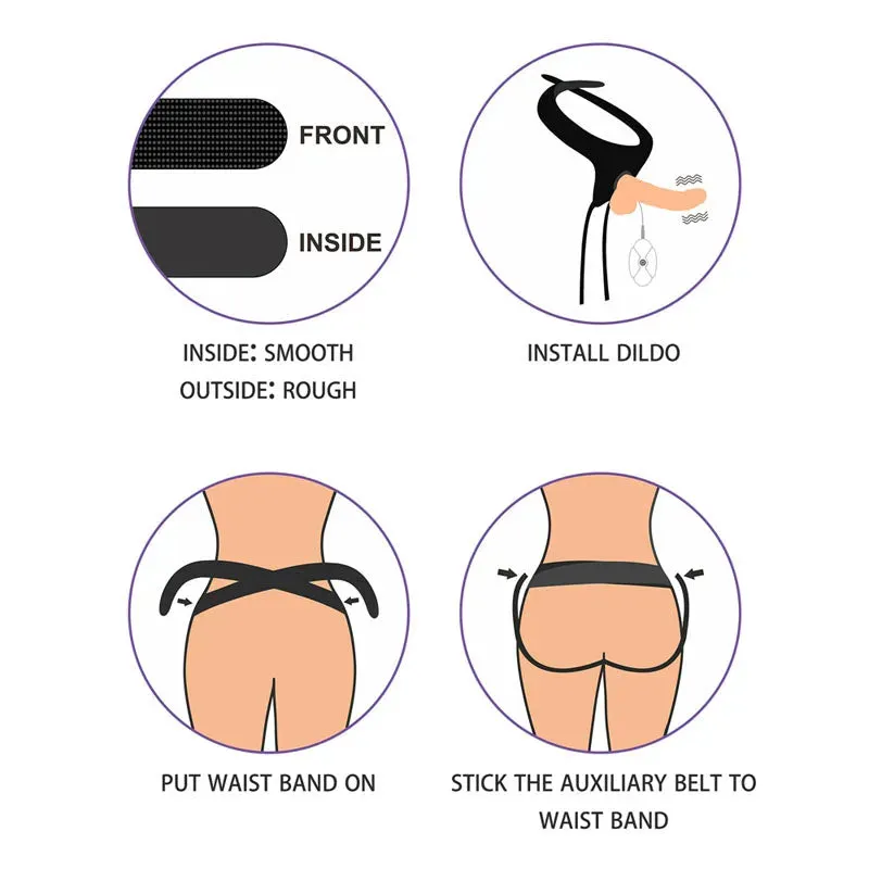 Ingen Vibrating Easy Strap-On Set -  21.6 cm (8.5'') Vibrating Strap-On