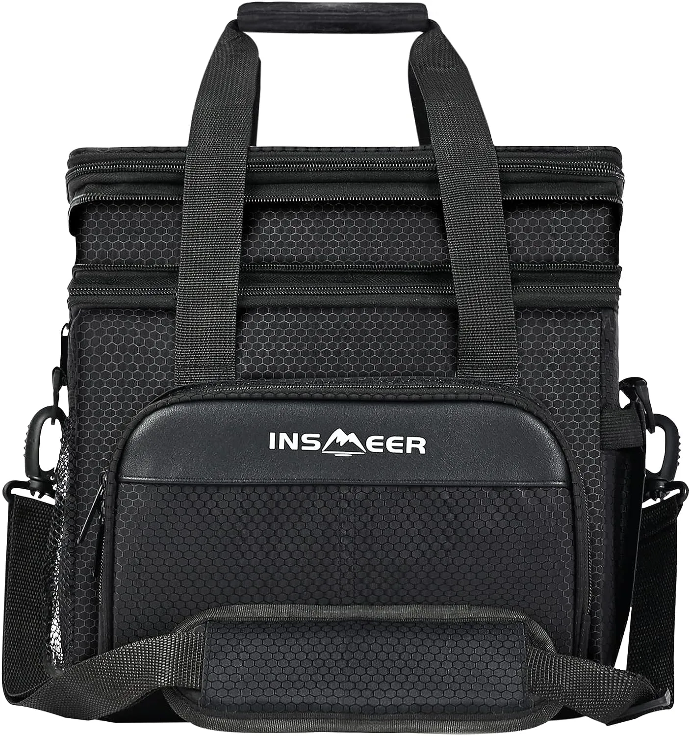 INSMEER 20L Lunch Bag,Expandable Tote Bag Lunch Box for Men,Insulated Lunch Bags Women,Double Deck Lunch Bag Waterproof and Leak-Proof for Work/Picnic/School
