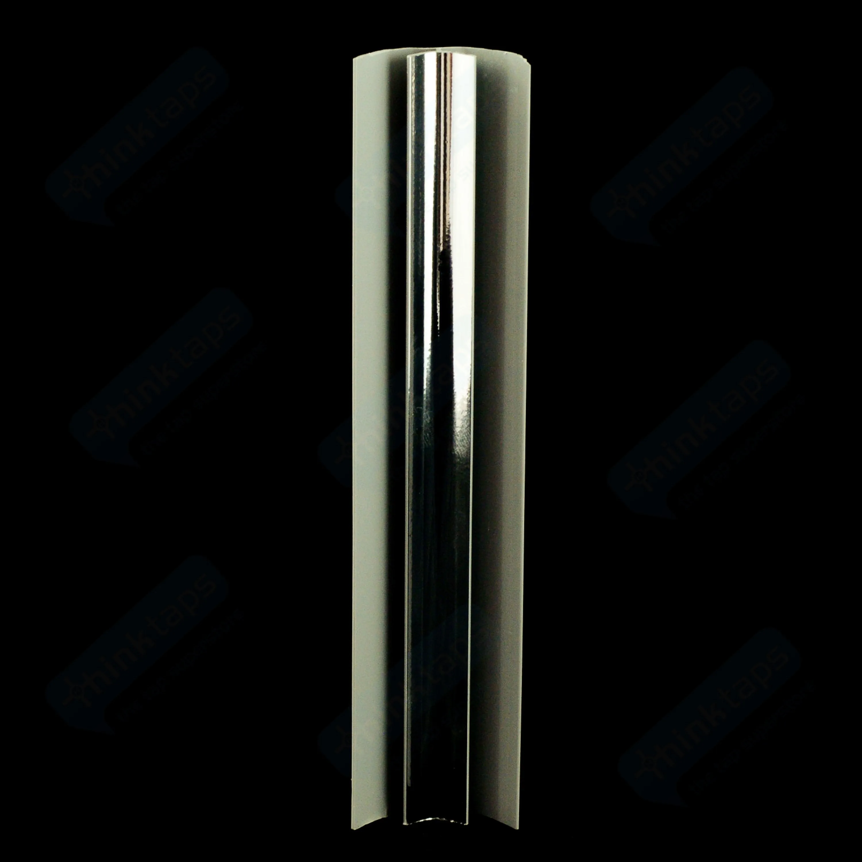 Internal Corner Trim, Chrome Finish for 8mm Cladding Wall Panels 2.6m Long