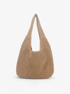 Jada | Women's Large Woven Casual Tote Shoulder Bag