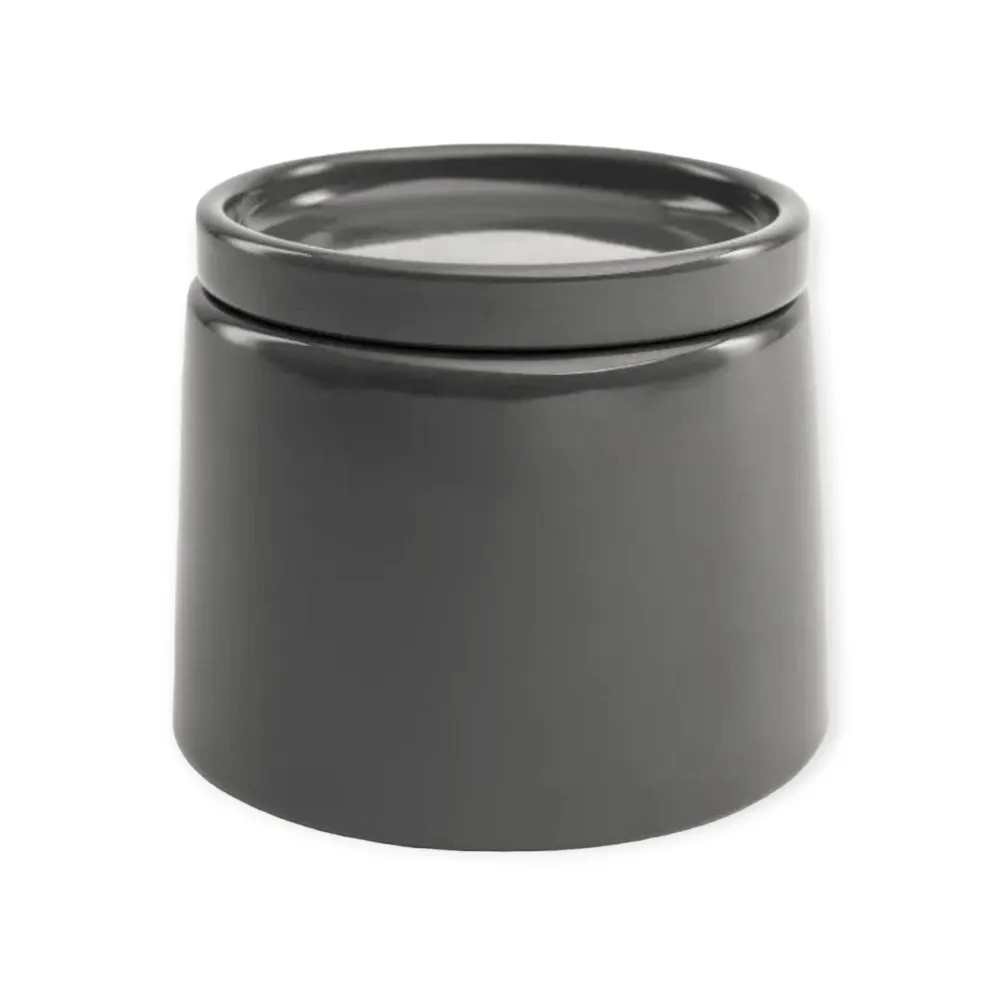 Jan Flat Stackable Sugar Pot Dark Grey JH-000062