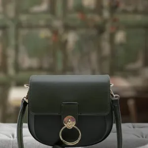 JG Khaki Saddle Bag