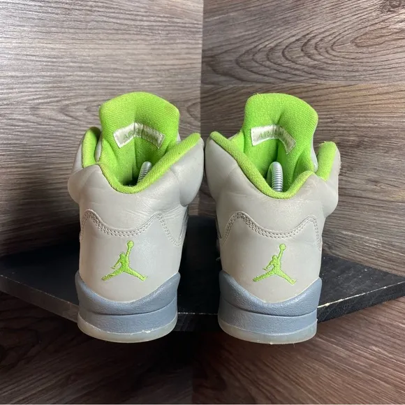 Jordan 5 green bean grey reflective