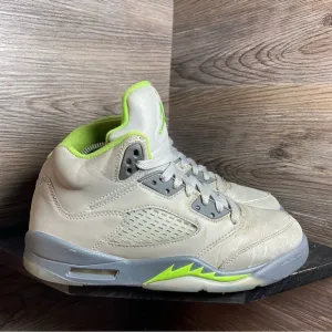 Jordan 5 green bean grey reflective
