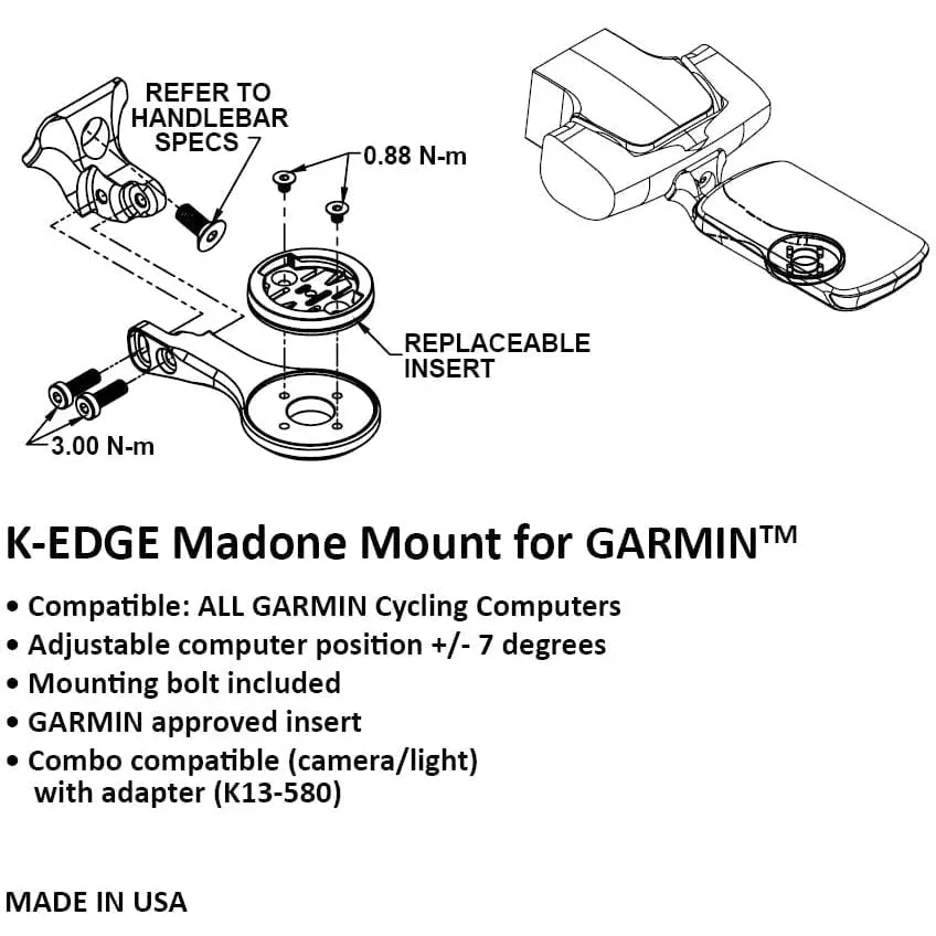 K-Edge Madone/Emonda Mount For Garmin