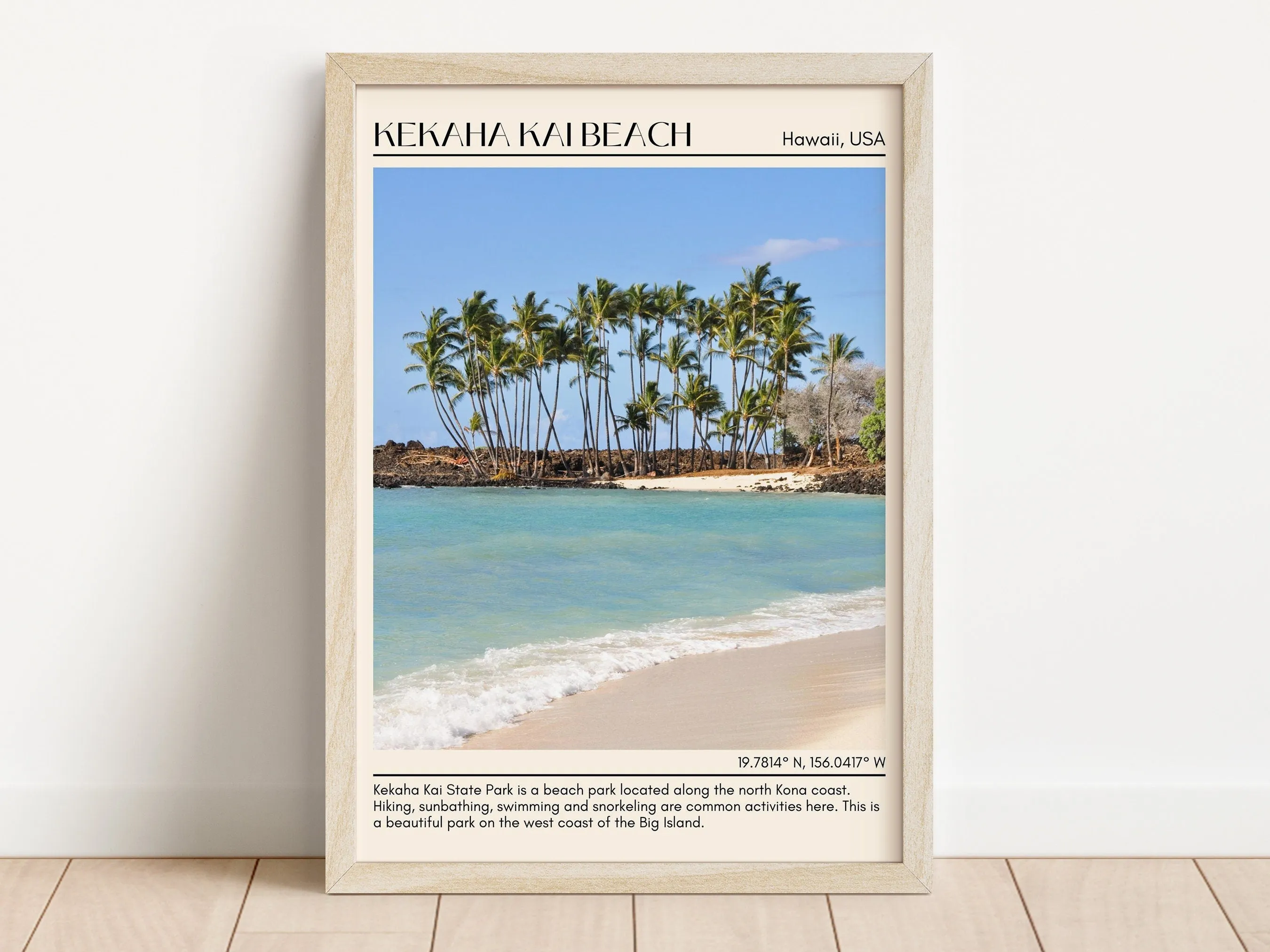 Kekaha Kai Beach Wall Canvas, USA