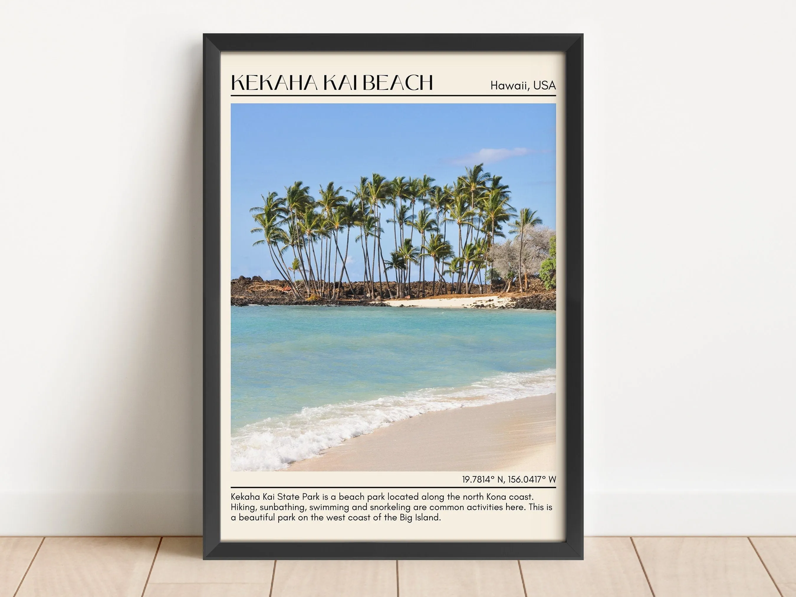 Kekaha Kai Beach Wall Canvas, USA