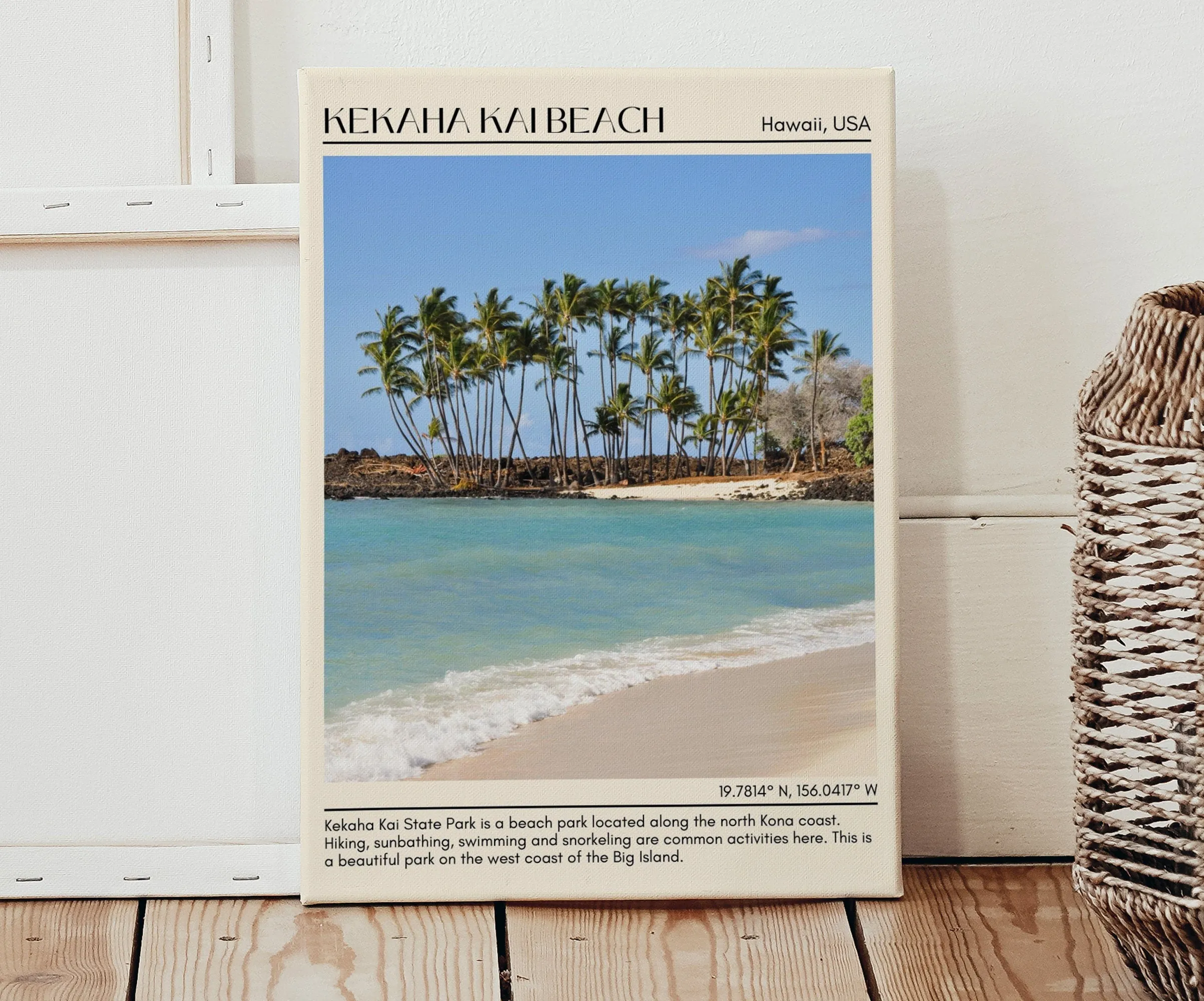 Kekaha Kai Beach Wall Canvas, USA