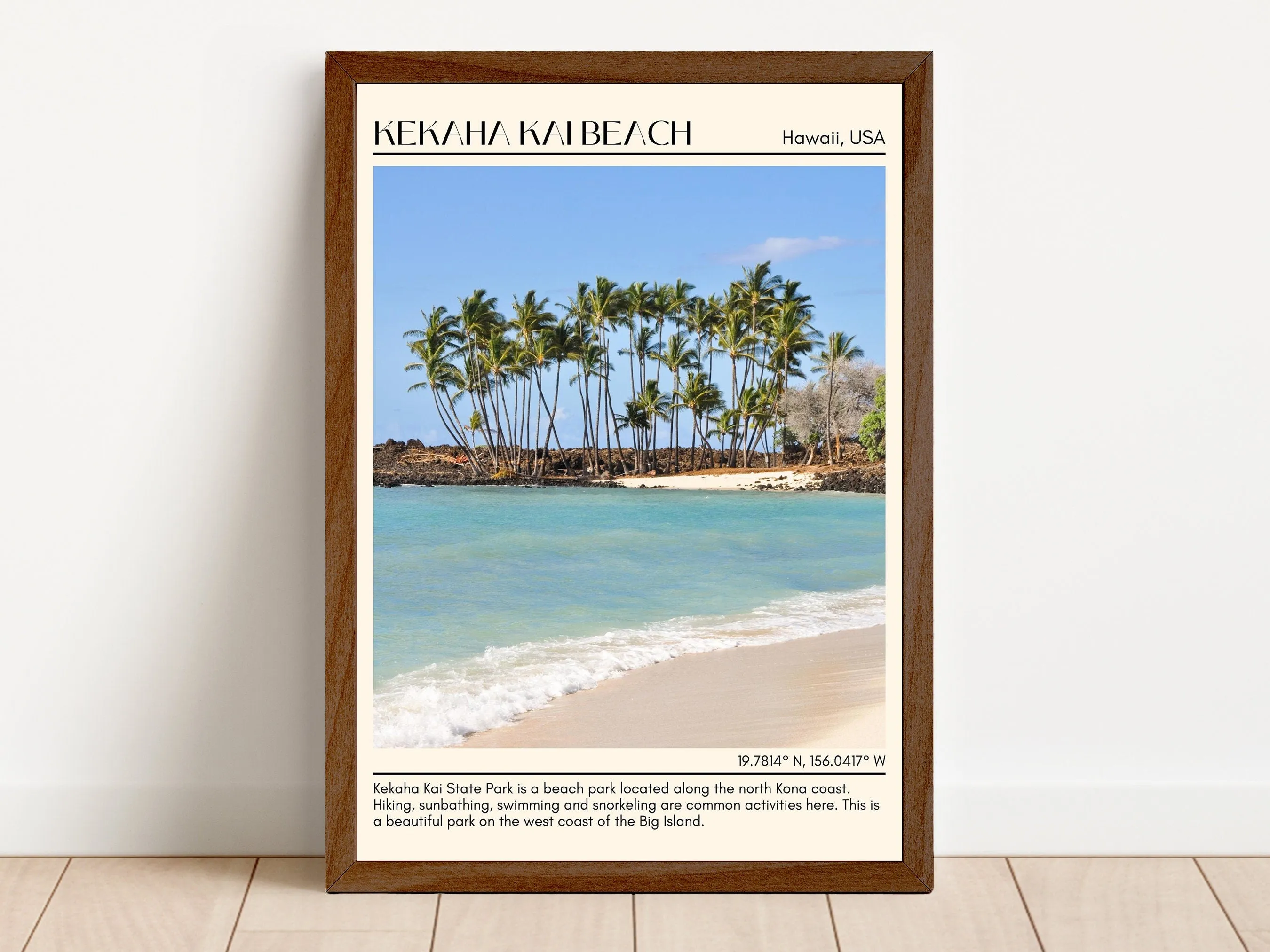 Kekaha Kai Beach Wall Canvas, USA