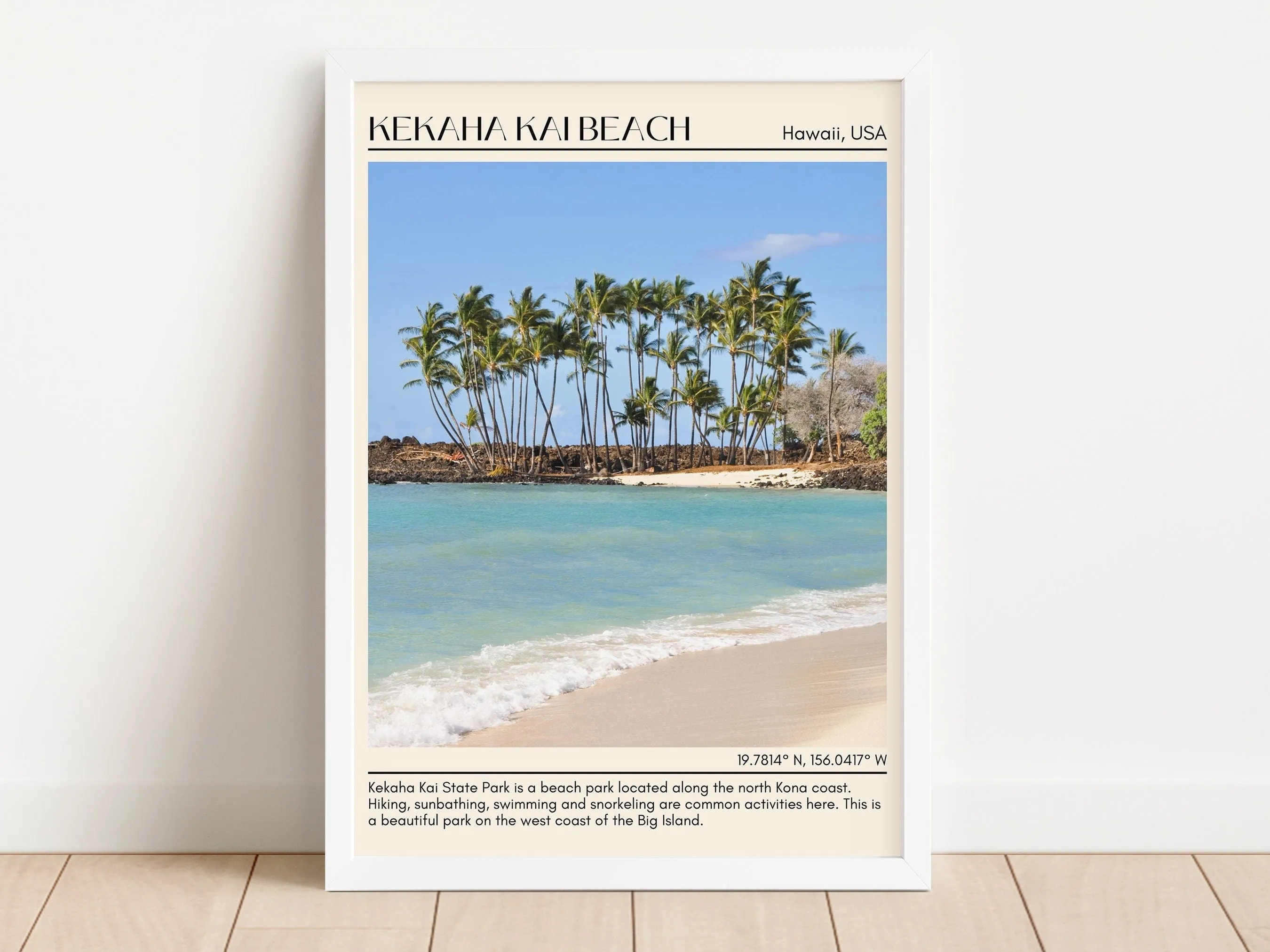 Kekaha Kai Beach Wall Canvas, USA