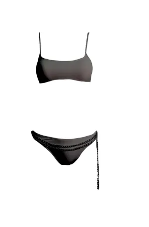 KENDALL & KYLIE Chain Strap Bikini Top