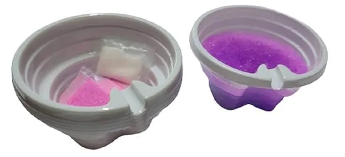 KERFORA 6pcs Disposable Ashtrays for Cigarettes with Ash Absorbing Balm Reduce Ash Raising Fast Cigarette Extinguishing
