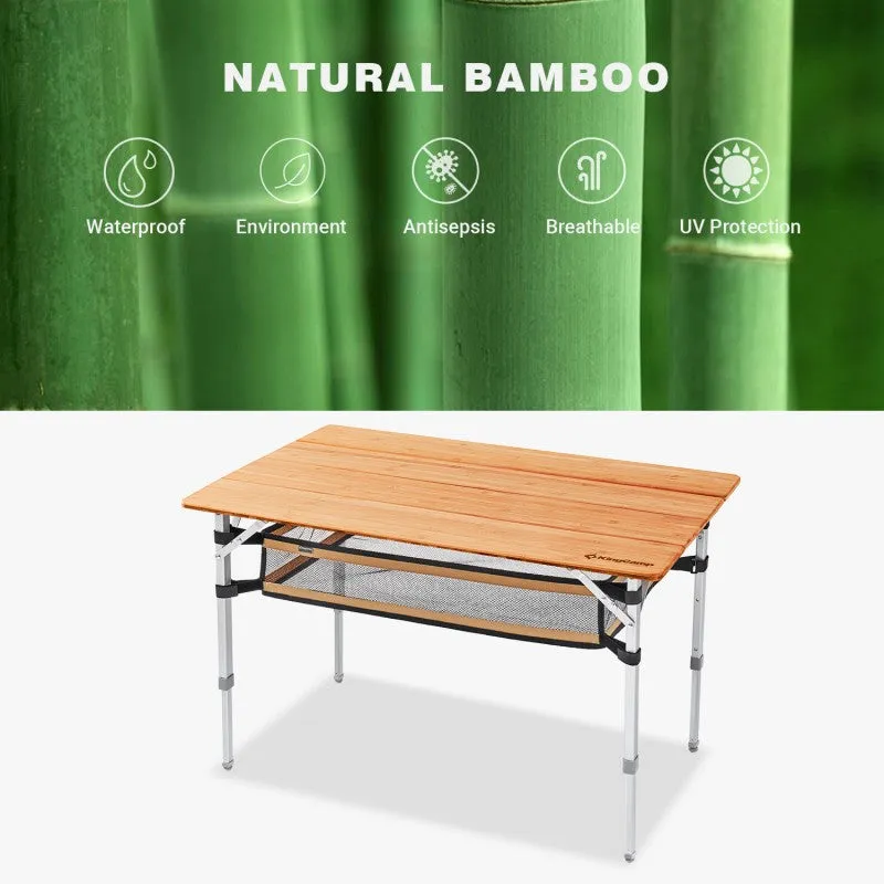 KingCamp - Bamboo Flodable Table (100X65 cm)