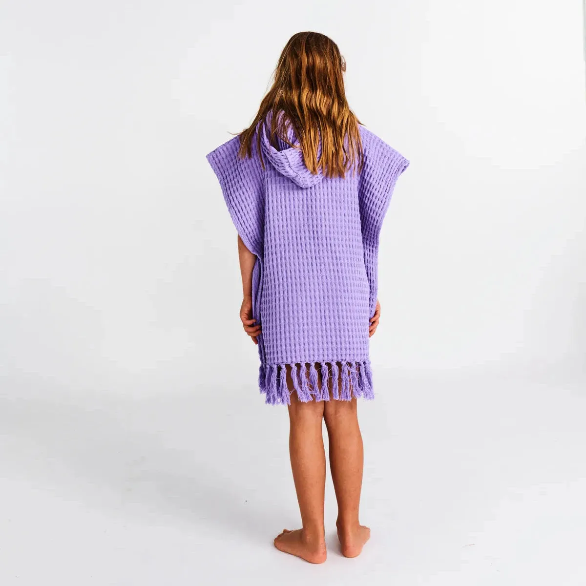 Kip&Co Lilac Waffle Poncho | Kids