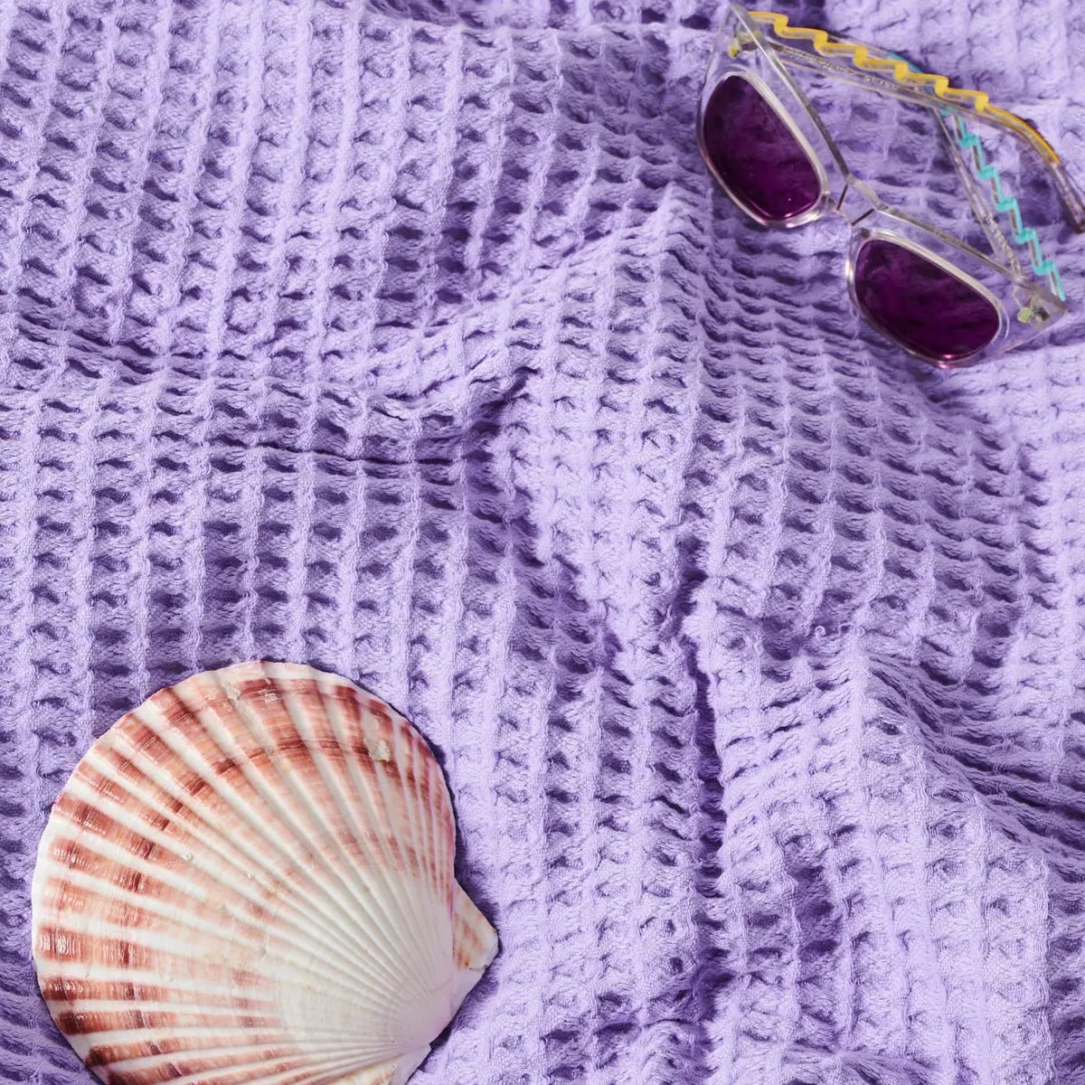 Kip&Co Lilac Waffle Poncho | Kids