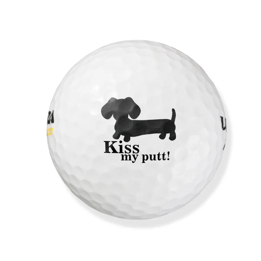 Kiss My Putt Dachshund Golf Balls