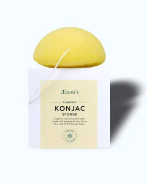 Konjac Cleansing Sponge in Turmeric