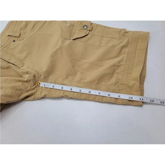 Kuhl Bermuda Shorts Outdoor Cargo Casual Hiking Beige Gold Size 8 Womens