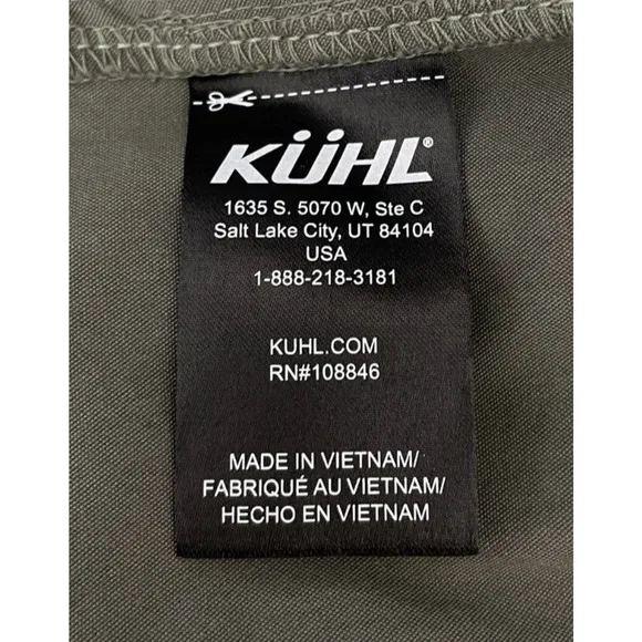Kuhl Womens Splash Shorts 11&quot; Inseam Stretch Cargo Hiking Pine Green 16‎ New