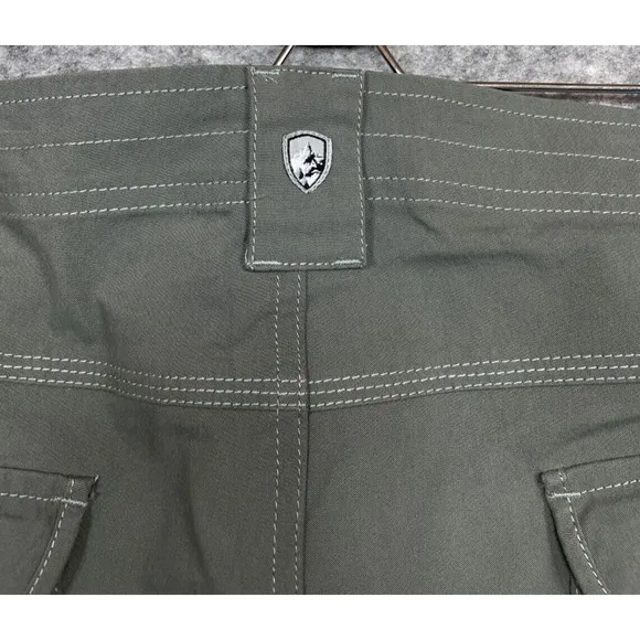 Kuhl Womens Splash Shorts 11&quot; Inseam Stretch Cargo Hiking Pine Green 16‎ New