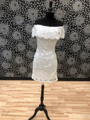 Lace Off The Shoulder Shortie