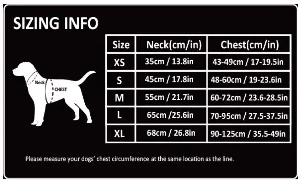 Large Dog Harness | XL Sizes Available