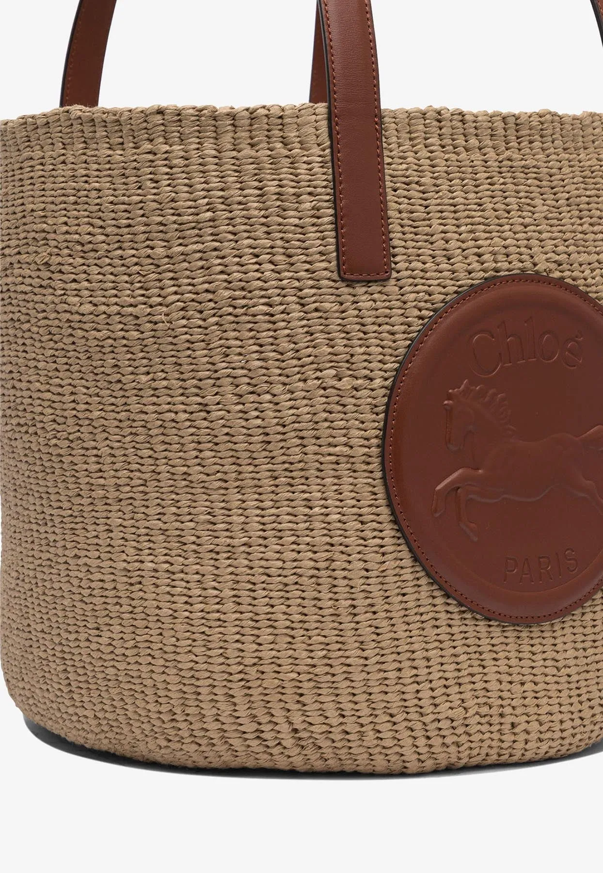 Large Horse Medal Basket Bag